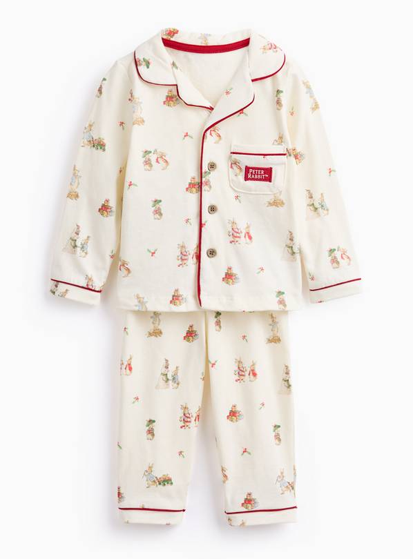 Unisex Christmas Peter Rabbit Traditional Pyjamas 9-12 months